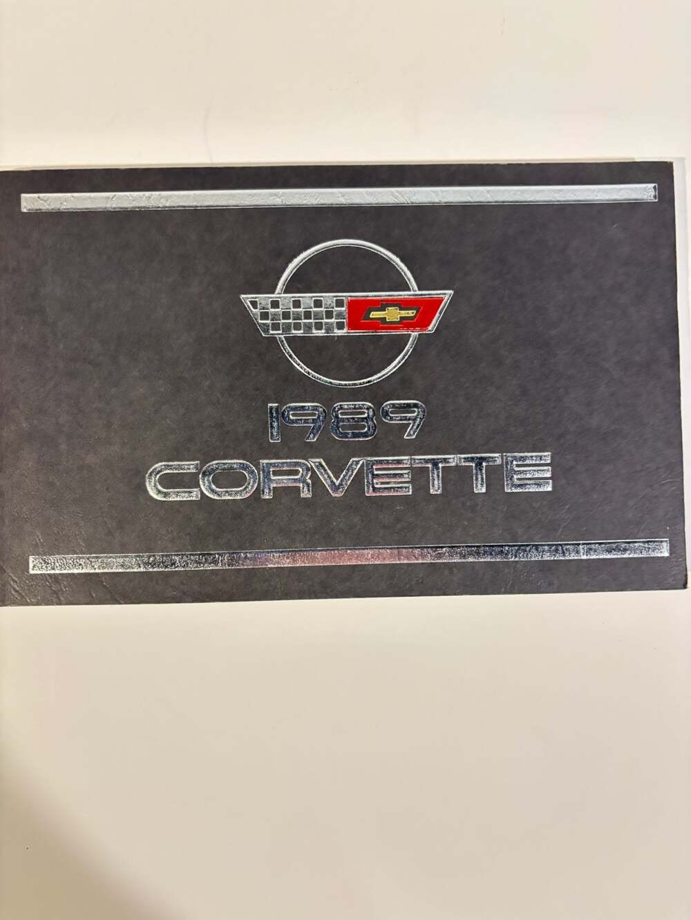 1989 Chevrolet Corvette Factory Original Owner's Manual Folder Portfolio